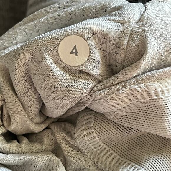 Lululemon Think Fast Pullover Mini Check Pique White Heathered Slate sz 4 - Picture 7 of 7